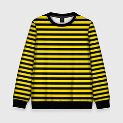 Детский свитшот Черно-желтые осиные полосы