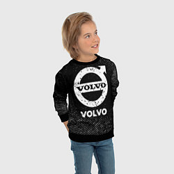 Свитшот детский Volvo с потертостями на темном фоне, цвет: 3D-черный — фото 2
