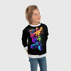Свитшот детский Tetris game, цвет: 3D-белый — фото 2