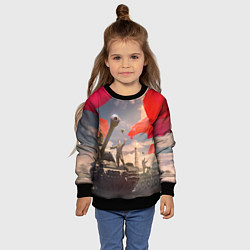 Свитшот детский Победа! 9 Мая, цвет: 3D-черный — фото 2