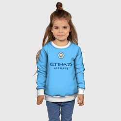 Свитшот детский Джек Грилиш Манчестер Сити форма 2223 домашняя, цвет: 3D-белый — фото 2