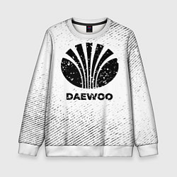 Детский свитшот Daewoo с потертостями на светлом фоне