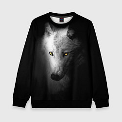 Детский свитшот Волк в полной тьме