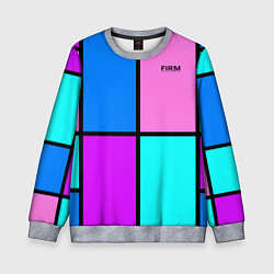 Свитшот детский Firm аля 80-е, цвет: 3D-меланж