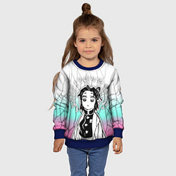 Свитшот детский Стикер - шинобу кочо, цвет: 3D-синий — фото 2