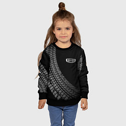 Свитшот детский Geely tire tracks, цвет: 3D-черный — фото 2