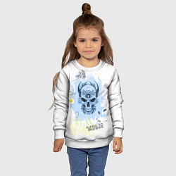 Свитшот детский Вдохновляй, цвет: 3D-белый — фото 2