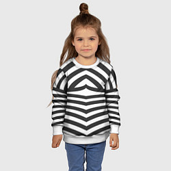 Свитшот детский Классическая полоска костюма Барби, цвет: 3D-белый — фото 2