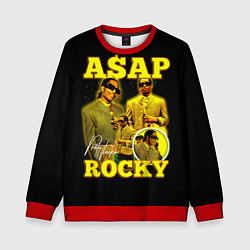 Свитшот детский Asap Rocky, rapper, цвет: 3D-красный