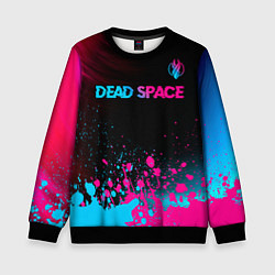 Детский свитшот Dead Space - neon gradient: символ сверху
