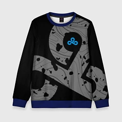 Свитшот детский Форма Cloud 9 black, цвет: 3D-синий