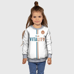 Свитшот детский Форма Team Vitality white, цвет: 3D-меланж — фото 2