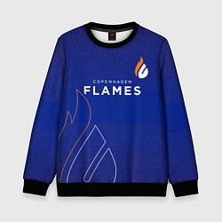 Свитшот детский Форма Copenhagen Flames, цвет: 3D-черный