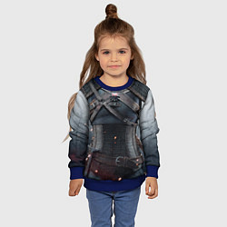 Свитшот детский Броня Геральта, цвет: 3D-синий — фото 2