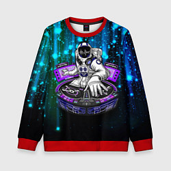 Свитшот детский Space DJ - neon starfall, цвет: 3D-красный