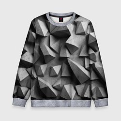 Свитшот детский Белокаменный паттерн, цвет: 3D-меланж