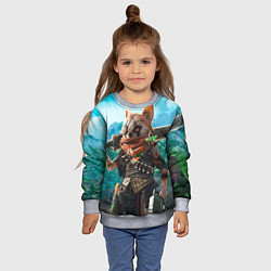 Свитшот детский Biomutant, цвет: 3D-меланж — фото 2