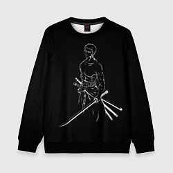 Свитшот детский Roronoa Zoro - One Piece, цвет: 3D-черный