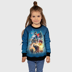 Свитшот детский Трансформеры 7: Все персонажи, цвет: 3D-черный — фото 2