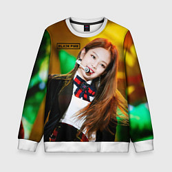 Свитшот детский Blackpink Jennie Kim, цвет: 3D-белый