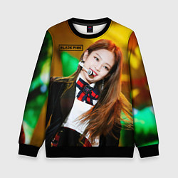 Свитшот детский Blackpink Jennie Kim, цвет: 3D-черный