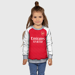 Свитшот детский Букайо Сака Арсенал форма 2324 домашняя, цвет: 3D-меланж — фото 2