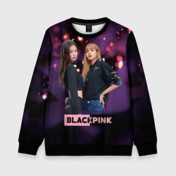 Свитшот детский Blackpink purple, цвет: 3D-черный