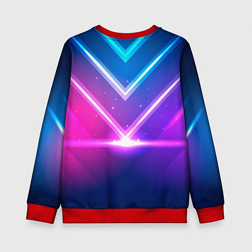 Детский свитшот Blackpink neon / 3D-Красный – фото 2