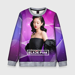 Свитшот детский BlackPink Jennie, цвет: 3D-меланж