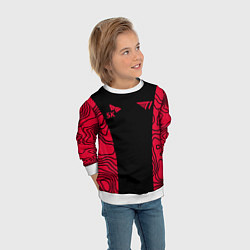 Свитшот детский T1 форма red, цвет: 3D-белый — фото 2