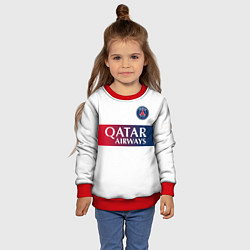 Свитшот детский Килиан Мбаппе форма ПСЖ 2324 гостевая, цвет: 3D-красный — фото 2