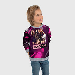 Свитшот детский Kpop Blackpink, цвет: 3D-меланж — фото 2
