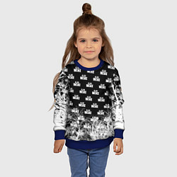 Свитшот детский Алан Вейк узор, цвет: 3D-синий — фото 2