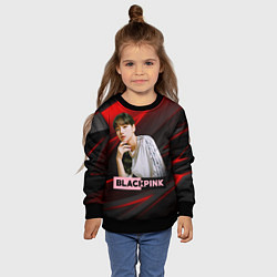 Свитшот детский Lisa Blackpink kpop, цвет: 3D-черный — фото 2