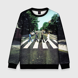 Свитшот детский The Beatles альбом Abbey Road, цвет: 3D-черный