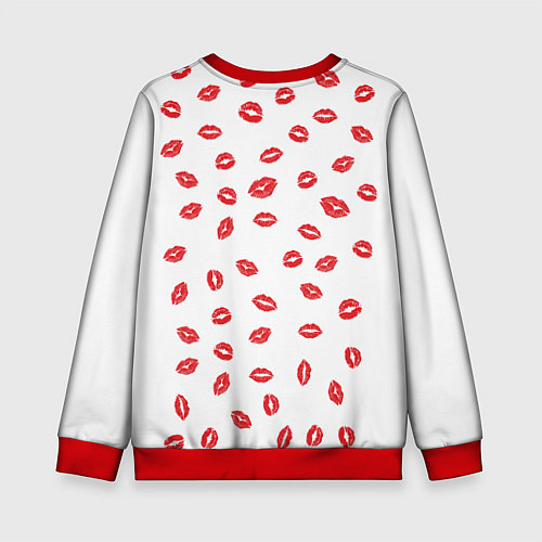 Детский свитшот Kiss / 3D-Красный – фото 2