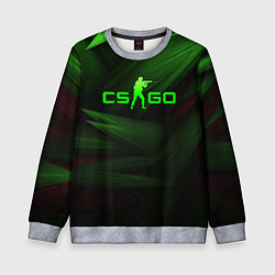 Детский свитшот CS GO green logo