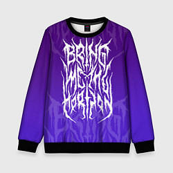 Свитшот детский Bring Me The Horizon Lettering, цвет: 3D-черный