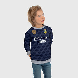 Свитшот детский Беллингем Реал Мадрид форма 2324 гостевая, цвет: 3D-меланж — фото 2