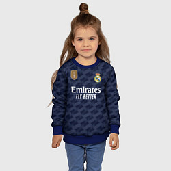 Свитшот детский Лука Модрич Реал Мадрид форма 2324 гостевая, цвет: 3D-синий — фото 2