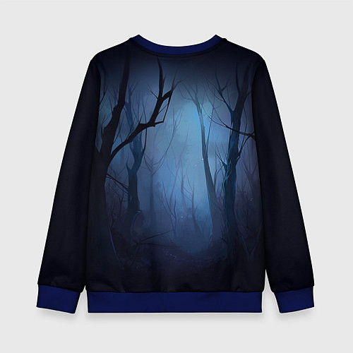 Детский свитшот Ведьмак - Генри Кавилл / 3D-Синий – фото 2