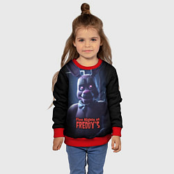 Свитшот детский Five Nights at Freddys Bonnie, цвет: 3D-красный — фото 2
