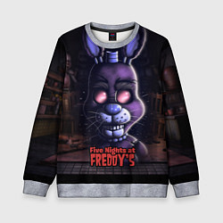 Свитшот детский Five Nights at Freddys Bonnie, цвет: 3D-меланж
