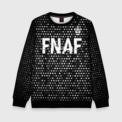 Свитшот детский FNAF glitch на темном фоне: символ сверху, цвет: 3D-черный