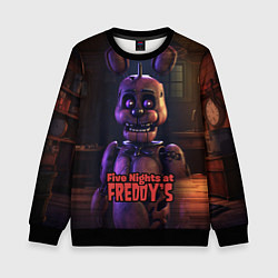 Свитшот детский Five Nights at Freddys Bonnie, цвет: 3D-черный
