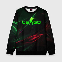 Детский свитшот CSGO green logo