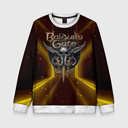 Детский свитшот Baldurs Gate 3 logo black gold