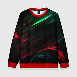 Свитшот детский Dark red and green, цвет: 3D-красный