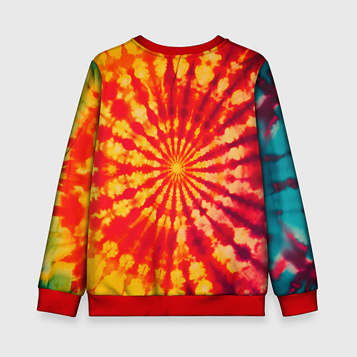 Детский свитшот Тай дай солнце / 3D-Красный – фото 2