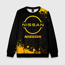 Детский свитшот Nissan - gold gradient